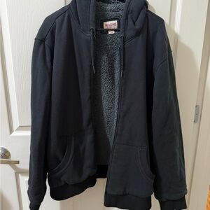 Mossimo Supply Co. Black Fleece-Lined Jacket